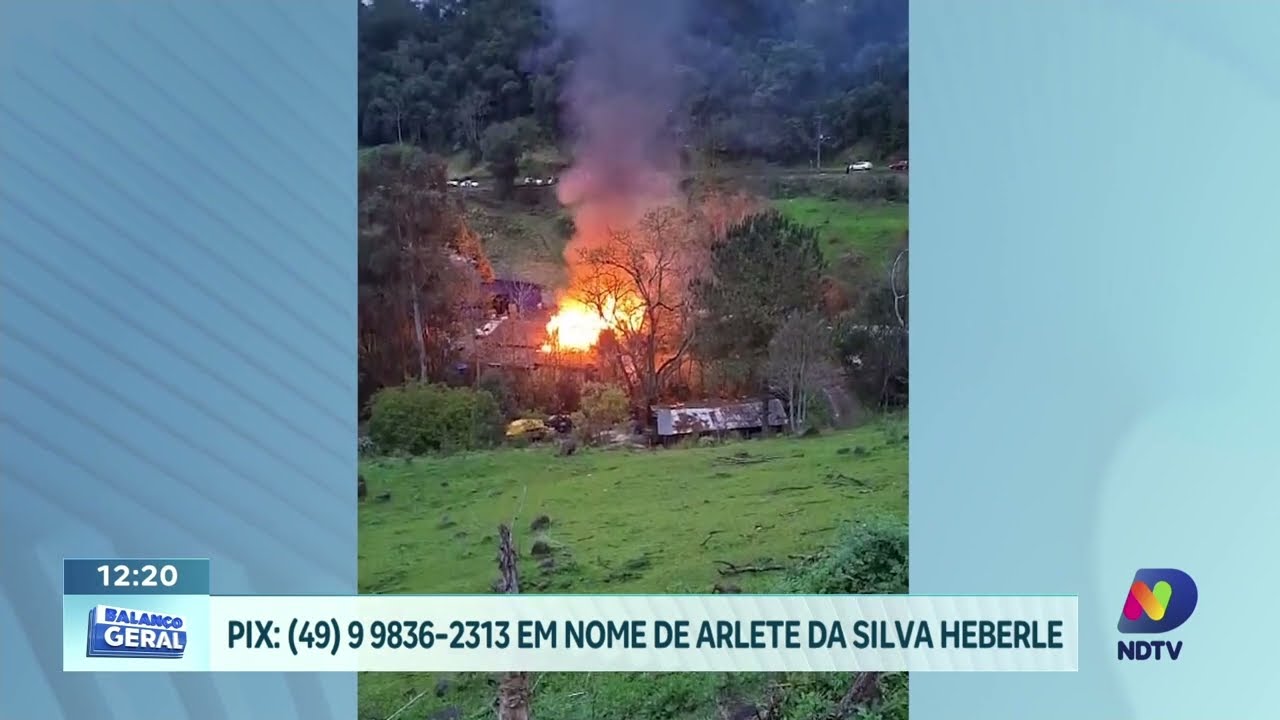 Incêndio destrói casa e família de Joaçaba busca ajuda para recomeçar