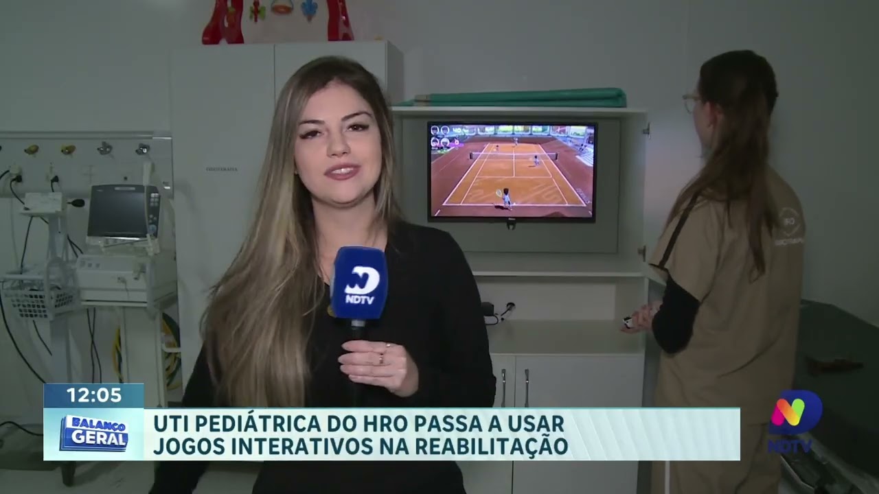 Jogos interativos ajudam na reabilitação infantil no HRO em Chapecó