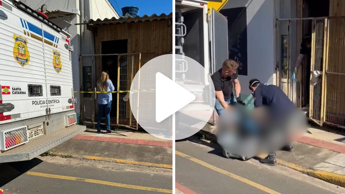 Corpo é encontrado em kitnet em avançado estado de decomposição com carregador enrolado no pescoço no Sul de SC