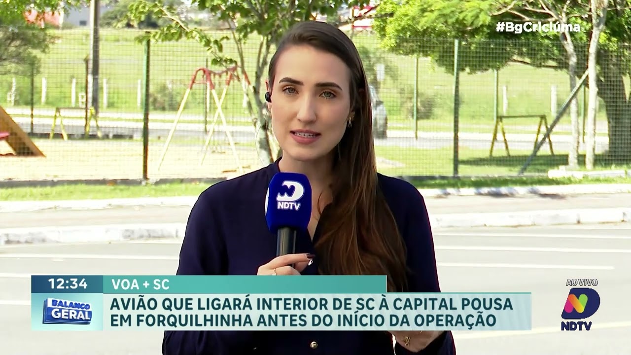 Avião que ligará interior de SC à Capital pousa em Forquilhinha