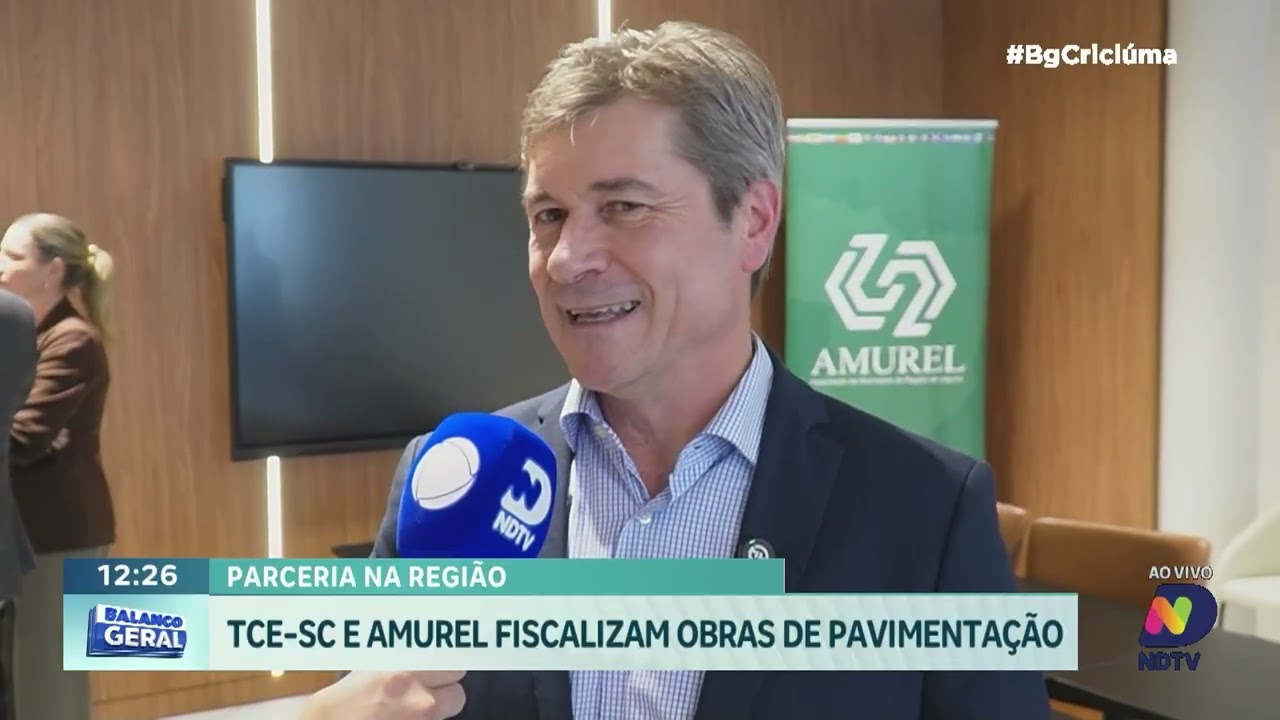 TCE e Amurel firmam acordo para fiscalizar asfalto na região