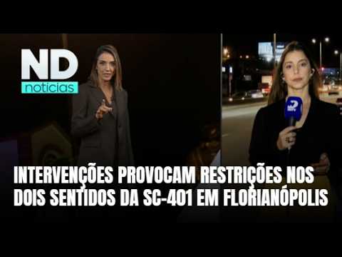 SC-401 terá bloqueios parciais e alterações no trânsito em Florianópolis
