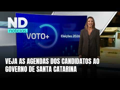 Eleições 2026: candidatos ao Governo de SC cumprem agendas pelo estado