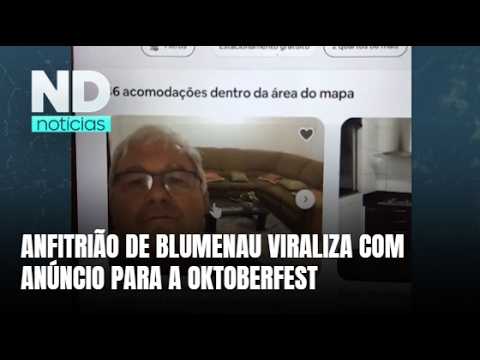 Anúncio de hospedagem para Oktoberfest viraliza nas redes em Blumenau