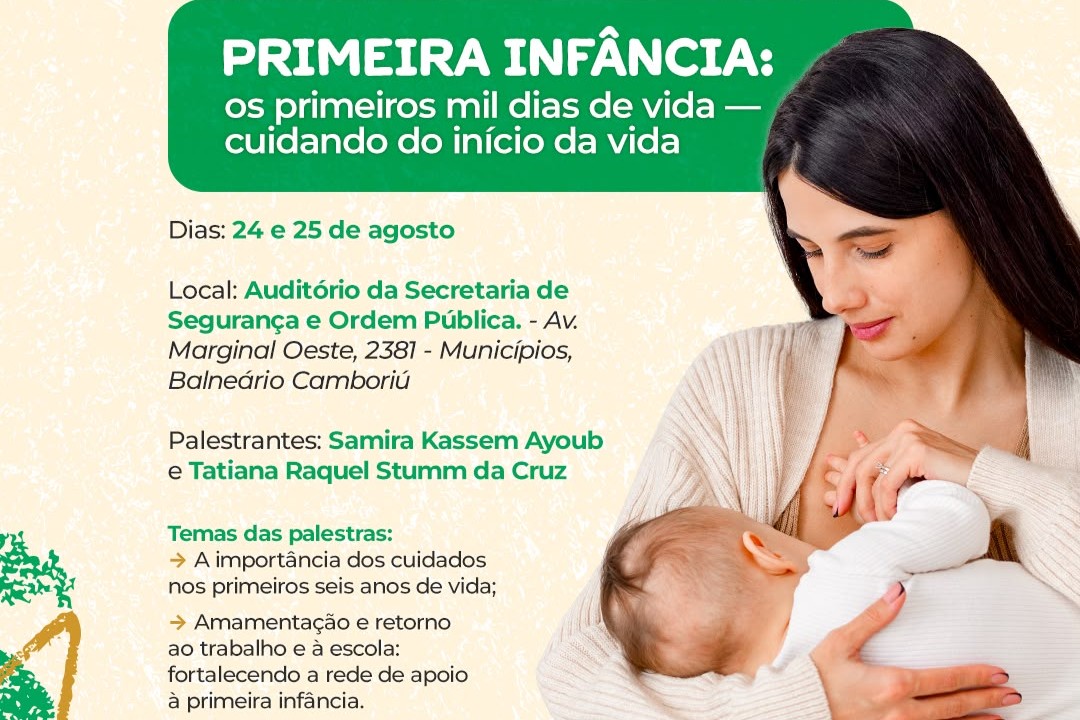 Palestras alusivas ao Agosto Verde e Dourado iniciam nesta segunda-feira em BC