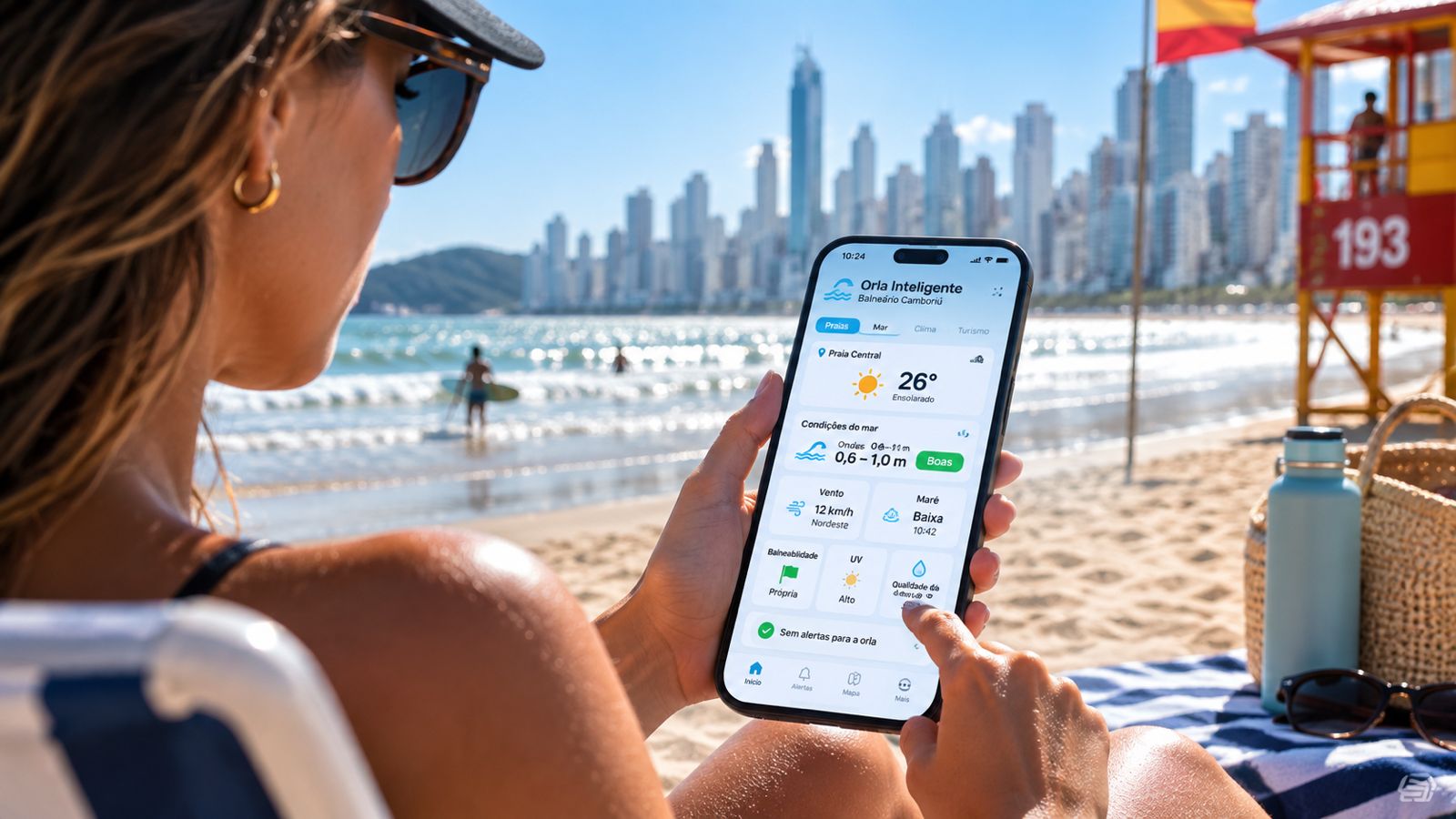 Programa para reunir dados sobre clima, mar, segurança e turismo na orla de Balneário Camboriú