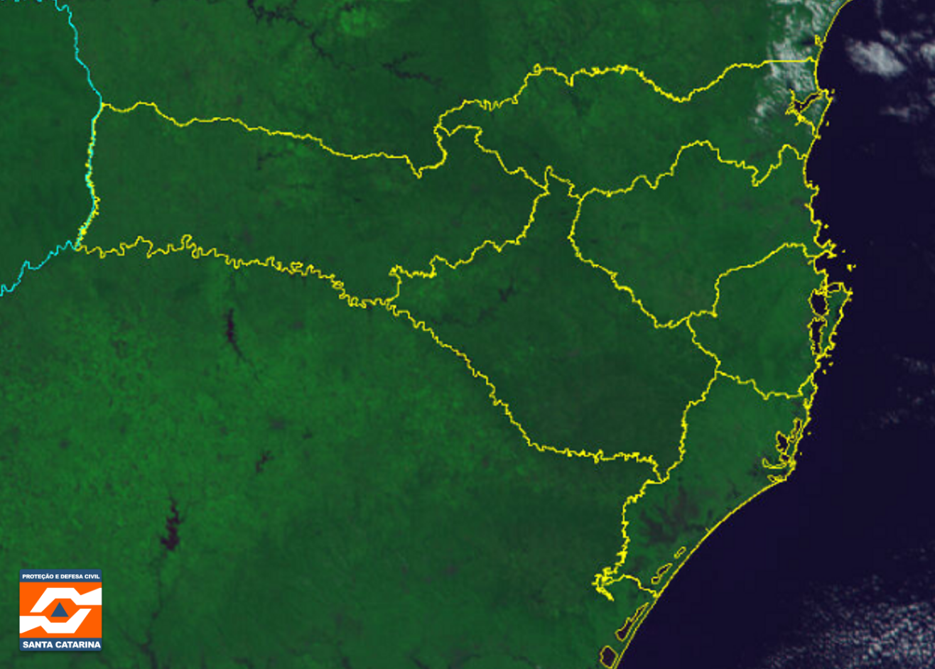 Monitoramento Meteorológico DC/SC 23/08 12:10 - Secretaria de Estado da Proteção e Defesa Civil de Santa Catarina