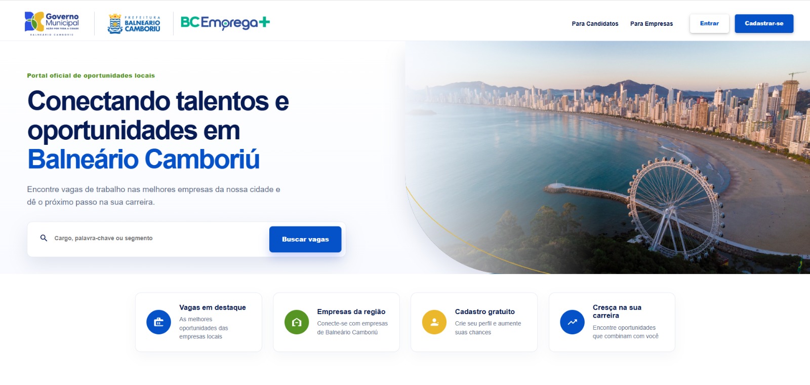 Balneário Camboriú lança plataforma BC Emprega+