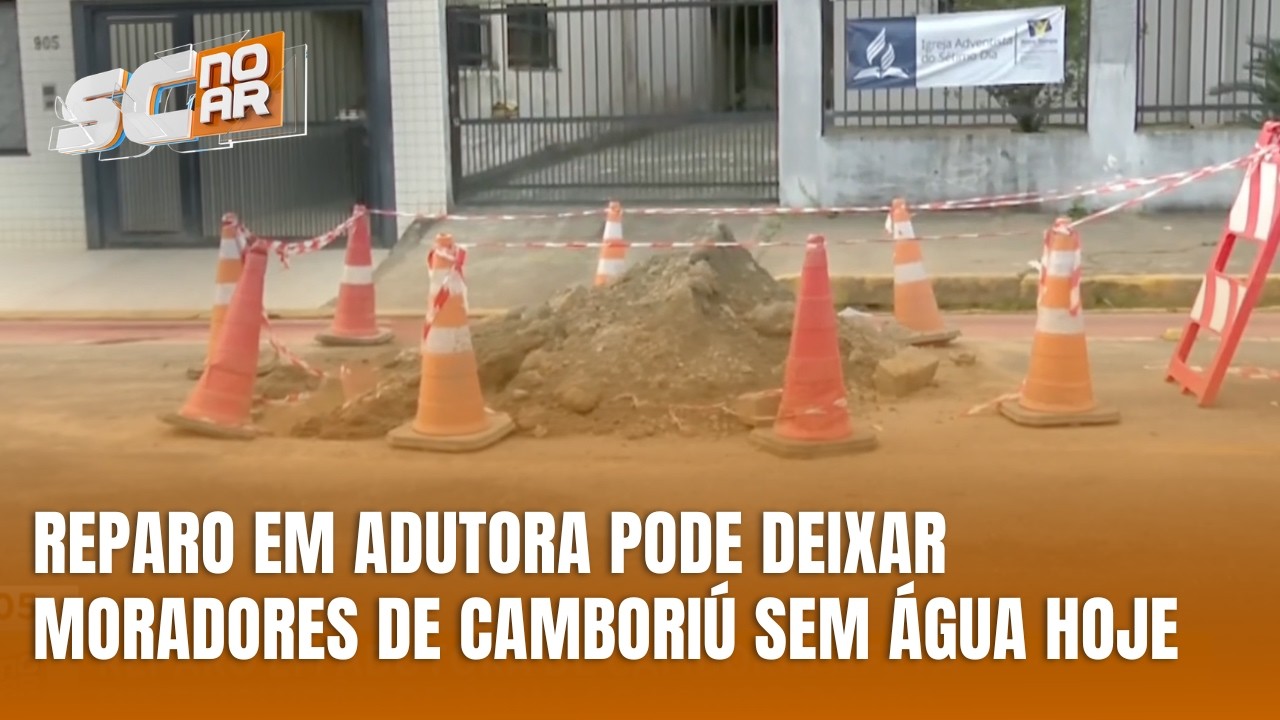 EMASA realiza reparo em adutora e abastecimento pode ser afetado em Camboriú