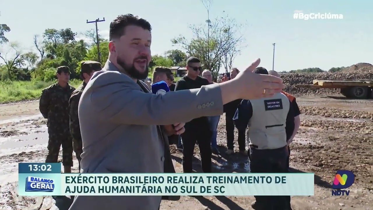 Treino do Exército simula socorro e resgates no Sul de SC
