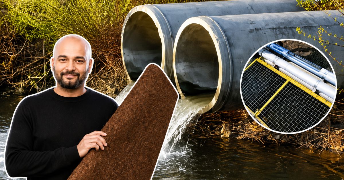 O que era lixo em salões de beleza vira negócio sustentável quando um empreendedor decide usar cabelos descartados para criar mantas capazes de absorver óleo e conter a poluição dos rios