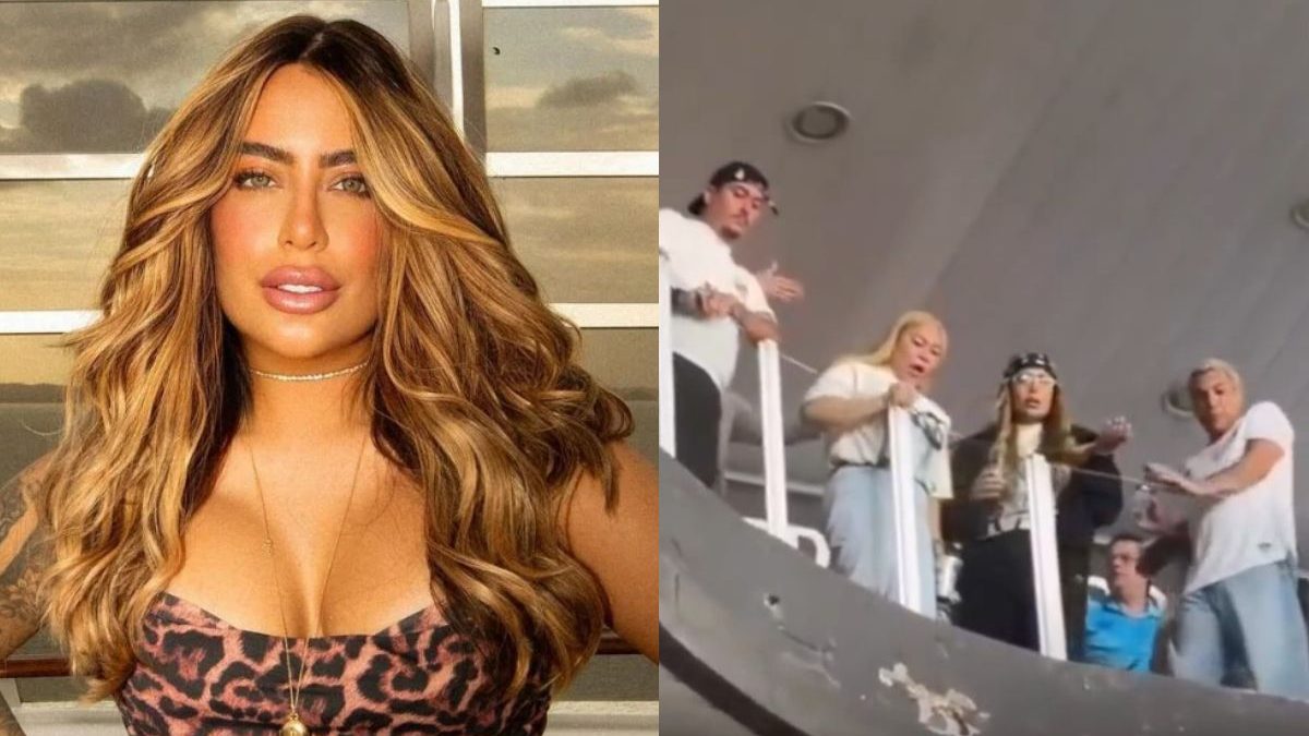 ‘P**’: Irmã de Neymar é hostilizada e tem objetos arremessados durante jogo do Santos; veja vídeo