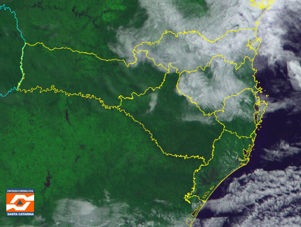 Monitoramento Meteorológico DC/SC 24/08 11:19 - Secretaria de Estado da Proteção e Defesa Civil de Santa Catarina