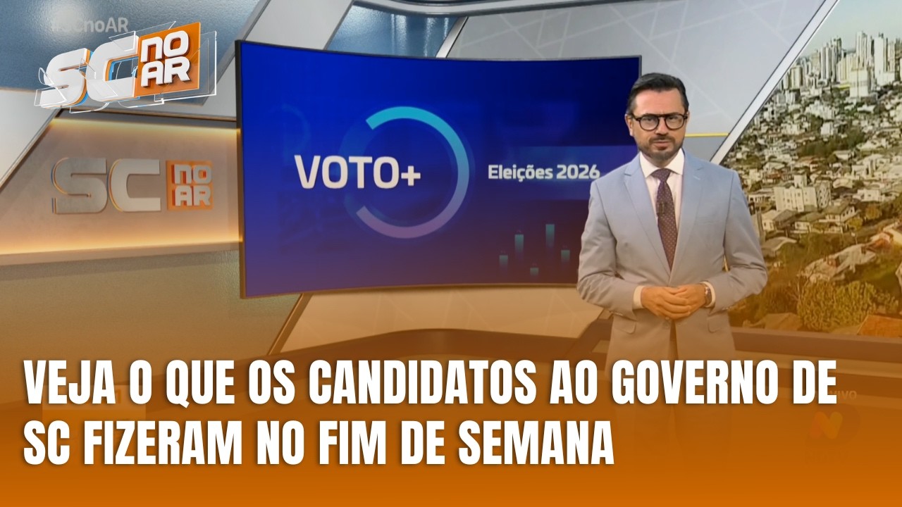 Candidatos ao Governo de SC movimentam campanha no fim de semana