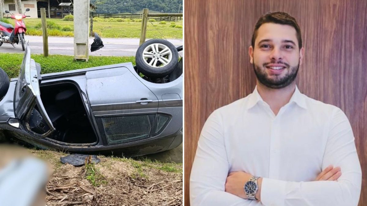 Motorista que morreu afogado após carro tombar em córrego em cidade de SC era corretor de imóveis e tinha 31 anos