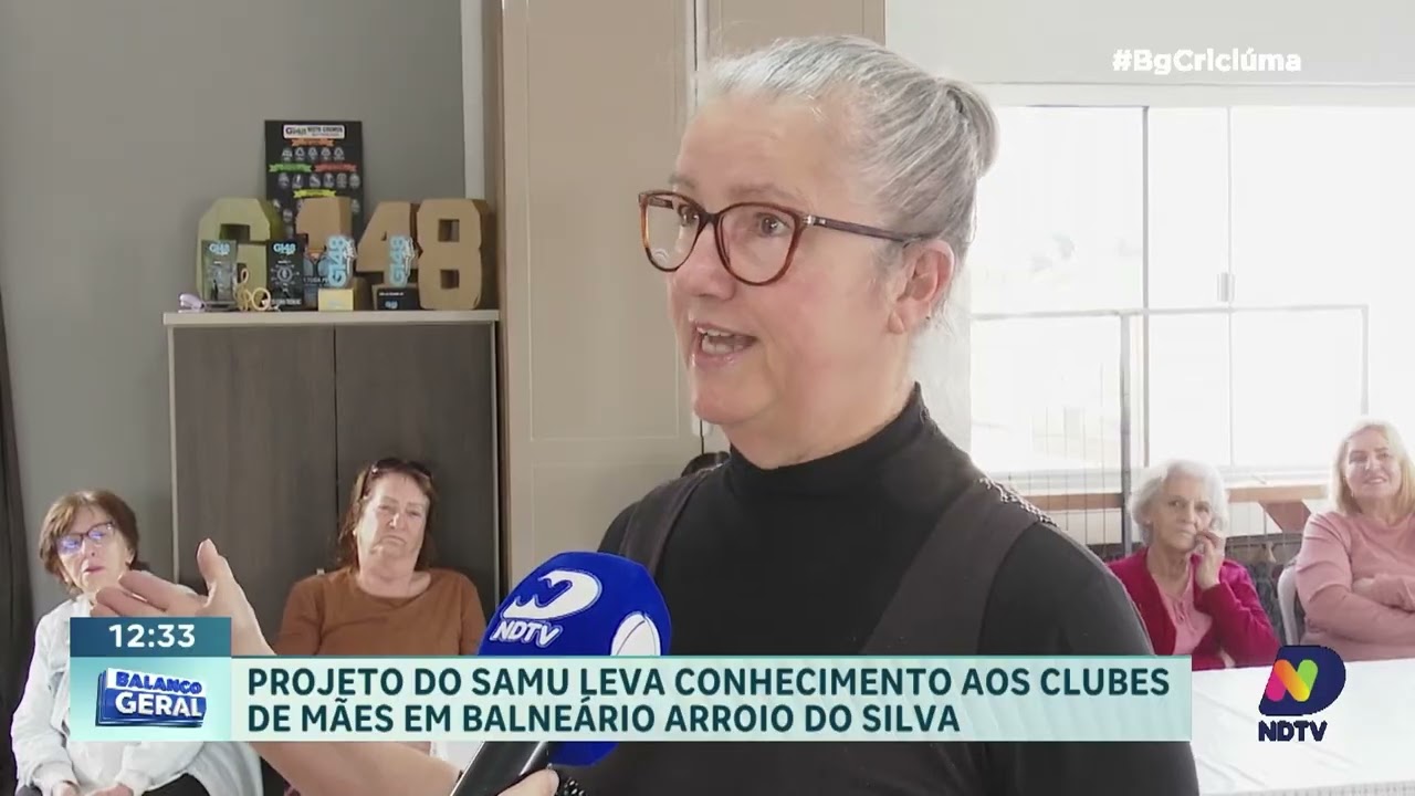 SAMU leva orientações de primeiros socorros a clubes de mães