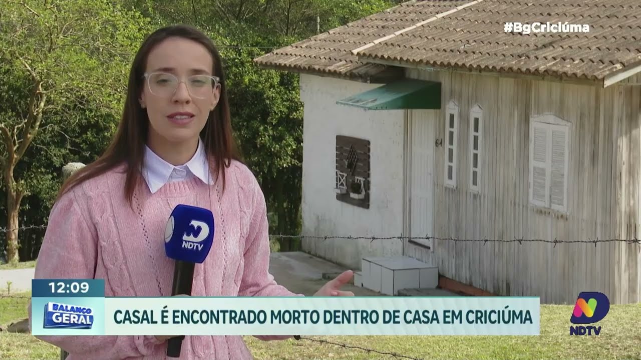 Casal é morto a tiros dentro de casa durante a madrugada em Criciúma