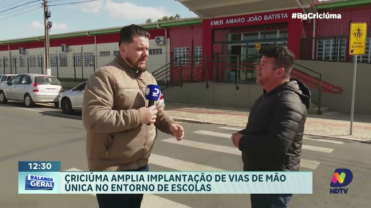 Criciúma amplia vias de mão única no entorno das escolas