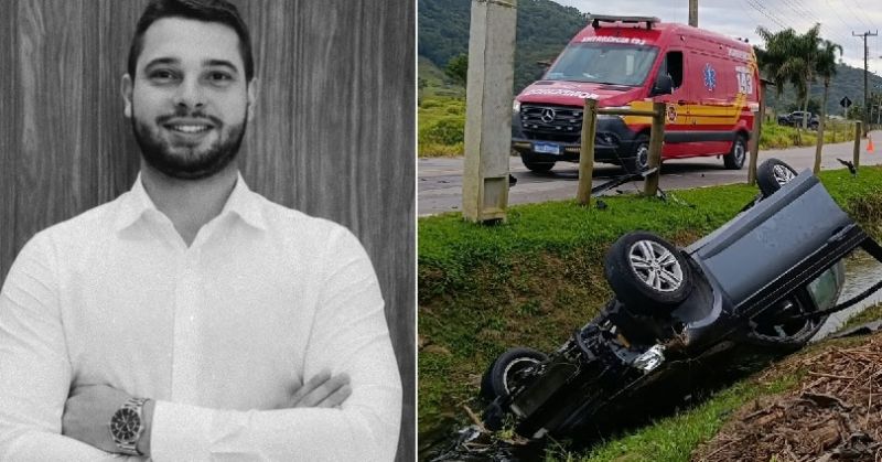 Corretor de imóveis morre ao cair com carro em vala Luiz
