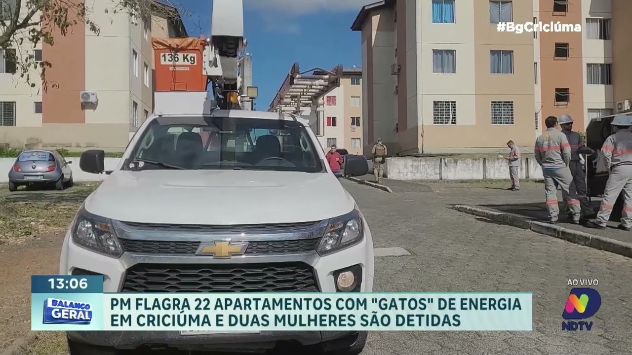 Ação da PM e Celesc flagra 22 furtos de energia em Criciúma