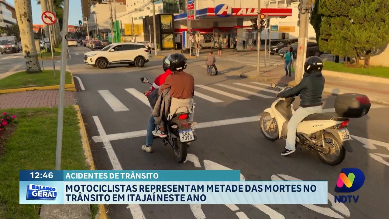 Motociclistas representam metade das mortes no trânsito em Itajaí