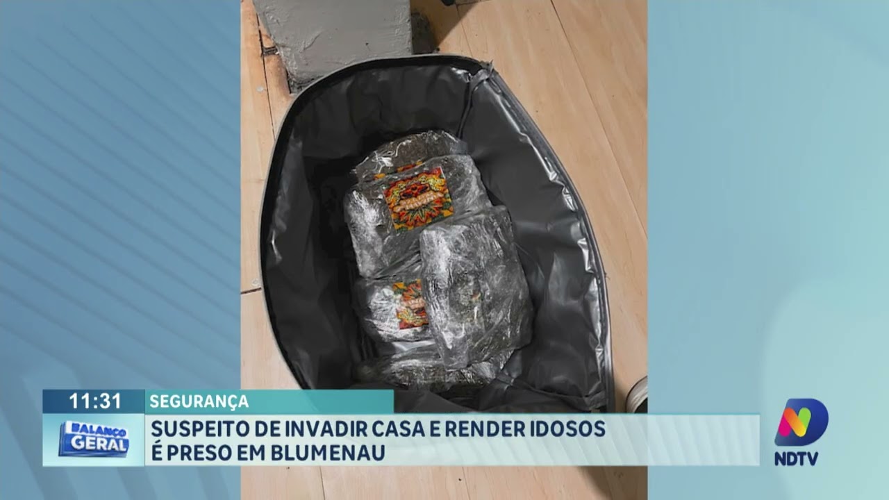Segurança: suspeito de invadir casa e render idosos é preso em Blumenau