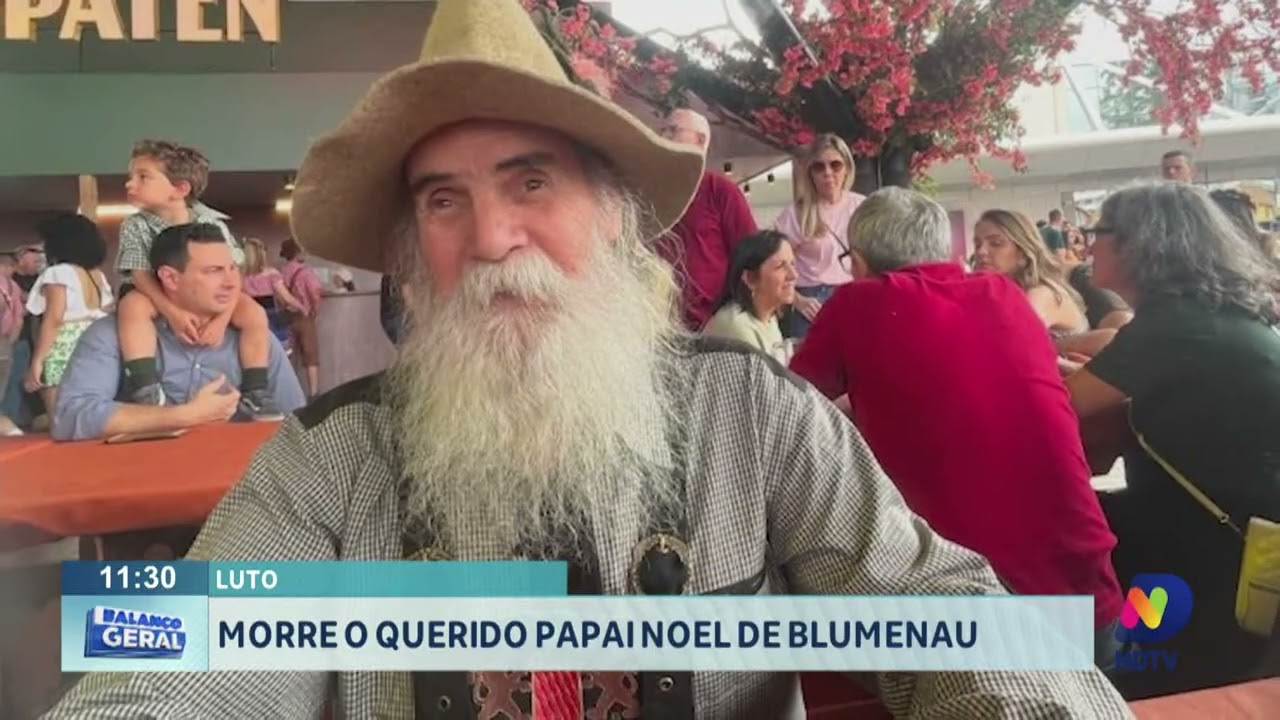 Luto: morre o querido Papai Noel de Blumenau