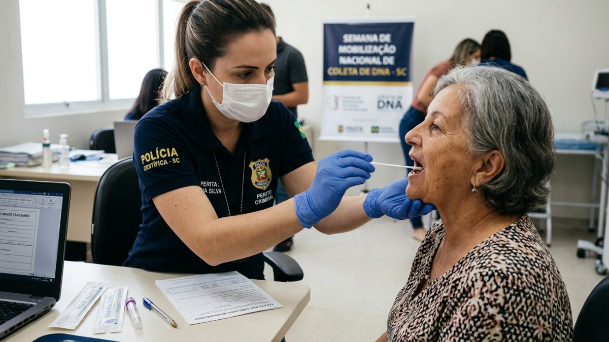 Investigações de pessoas desaparecidas podem ser resolvidas com mutirão de coleta de DNA de familiares em 22 cidades de SC