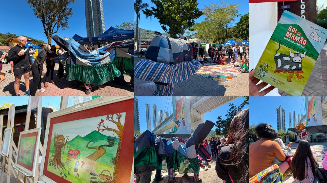 Tradição do Boi de Mamão ocupou a Praça do Pescador em Balneário Camboriú
