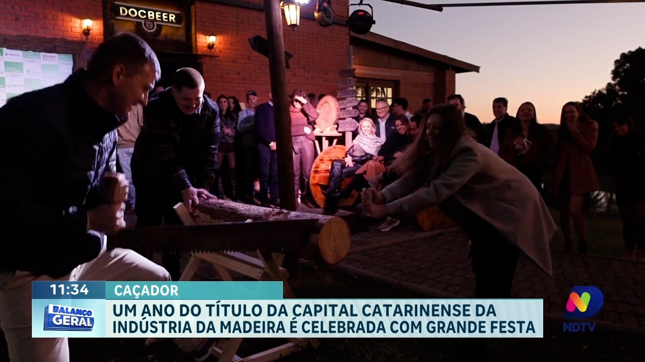 Caçador: um ano do título da capital catarinense da indústria da madeira é celebrada com festa