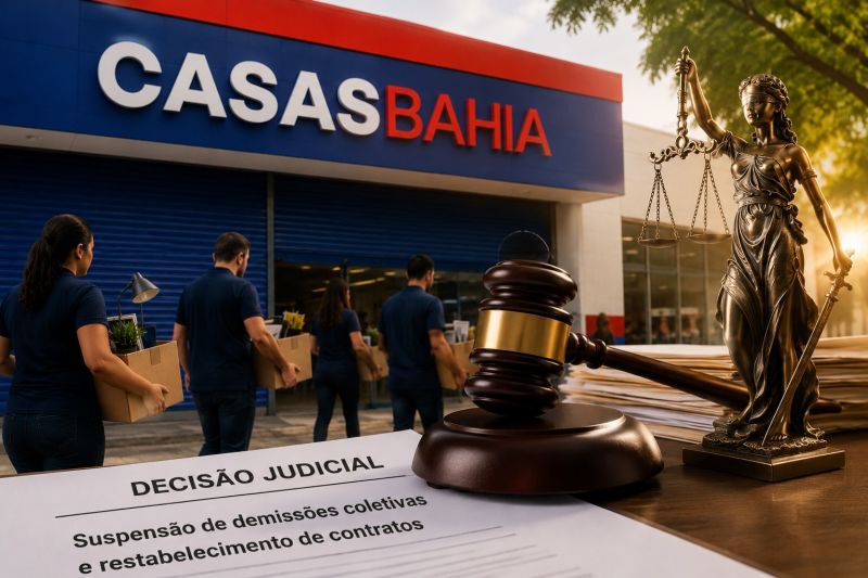 Casas Bahia: justiça suspende demissões e restabelece contratos