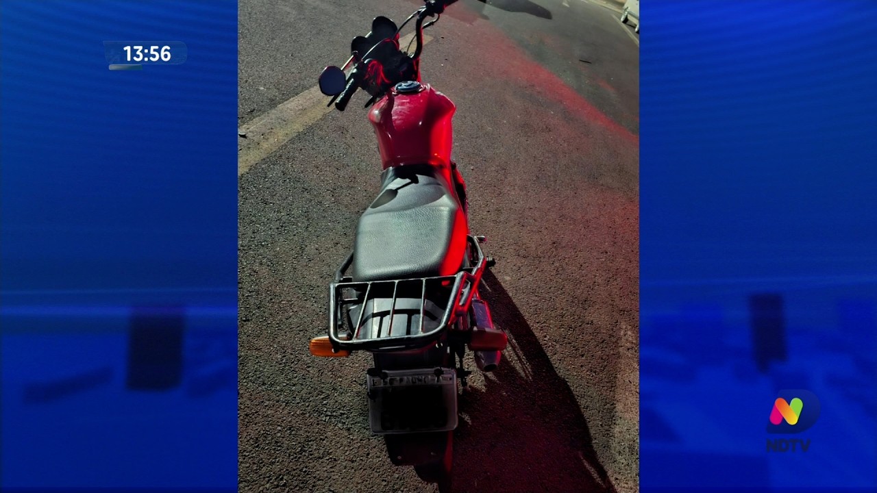 Adolescente foge da polícia de moto e atropela mulher em parque de Caçador