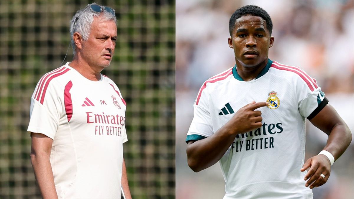 Fora de mais uma partida, Endrick cai nas graças de Mourinho, que crava sua permanência no Real Madrid: ‘Não vou nem emprestar e nem vender’