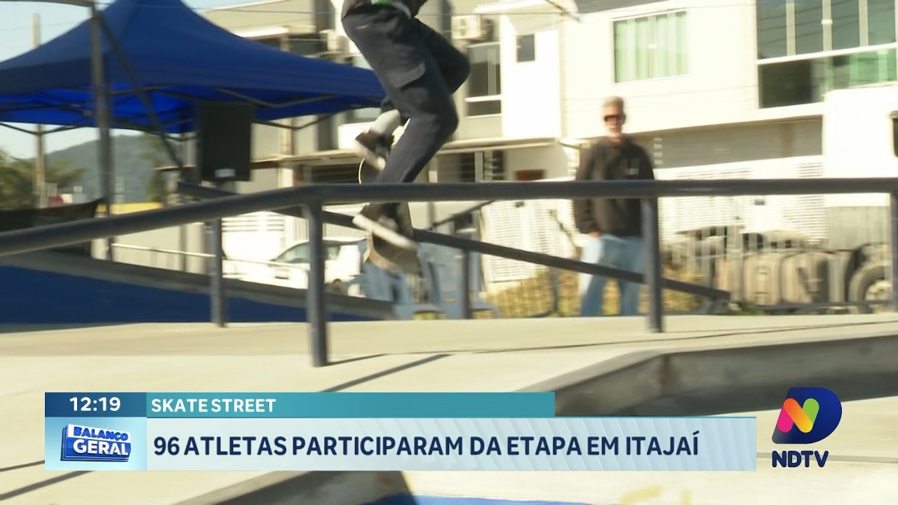 Etapa de skate street reúne 96 atletas em competição em Itajaí