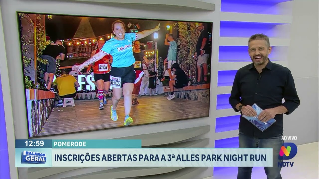 Pomerode: inscrições abertas para a 3° Alles Park Night Run