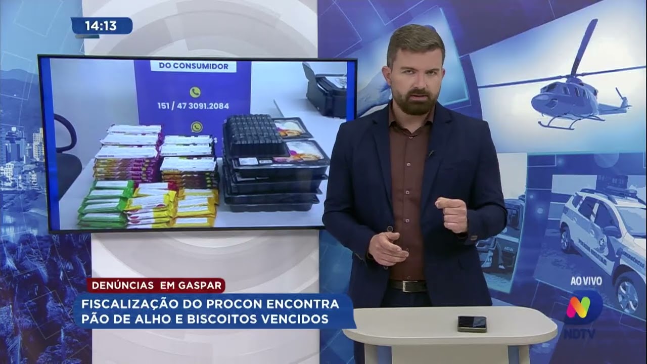 Denúncias em Gaspar: fiscalização do Procon encontra pão de alho e biscoitos vencidos