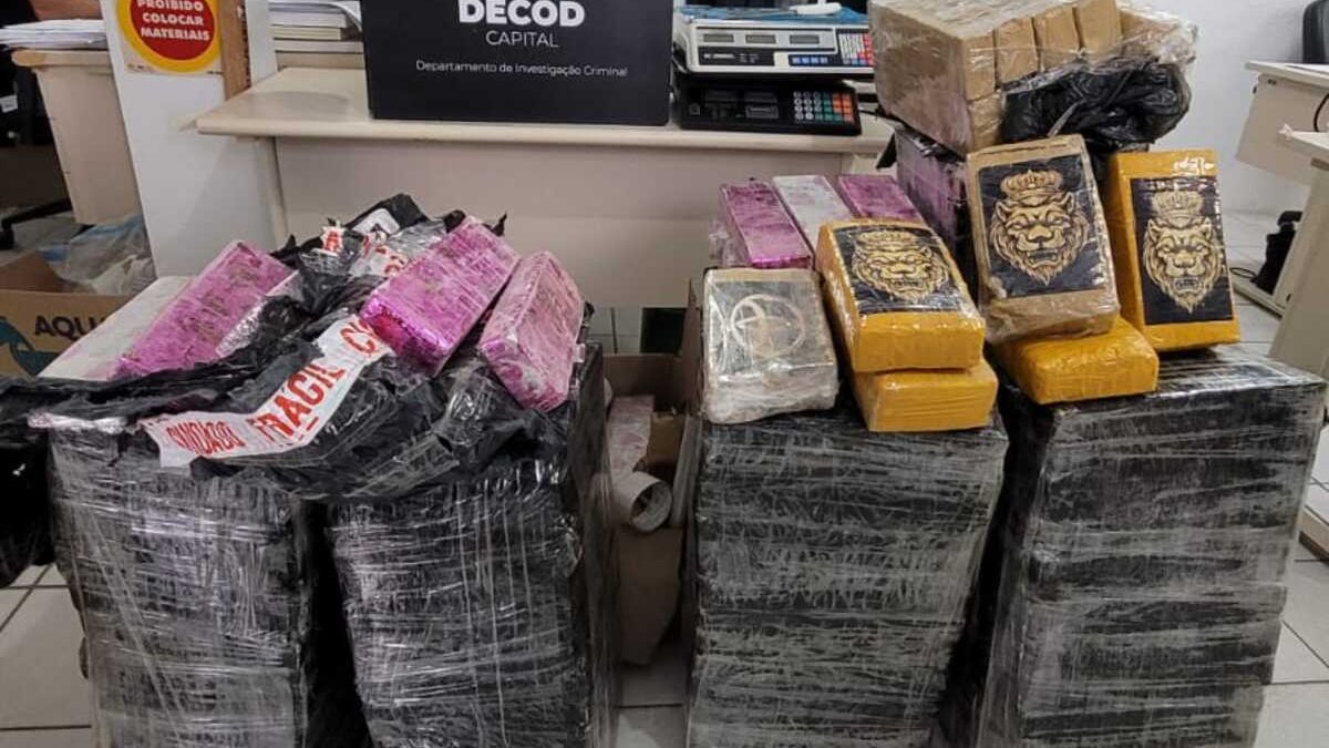 Operação prende 10 pessoas e apreende 300 kg de drogas como maconha e crack na Grande Florianópolis