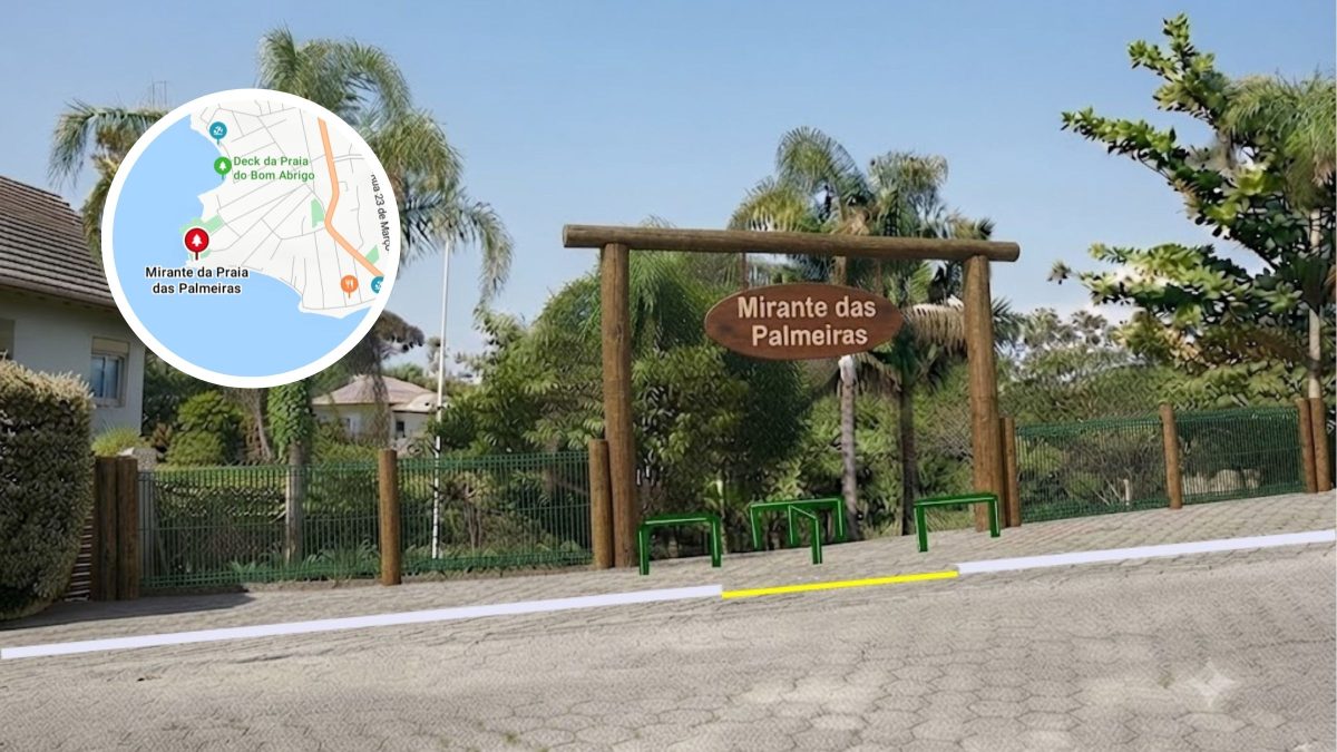 Conhecido como ‘Mirante dos Gatos’, ponto turístico de Florianópolis será revitalizado; veja o que muda