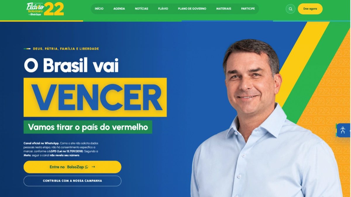 ‘Ataque cibernético’: site de Flávio Bolsonaro sofre 3.250 tentativas de invasão em 8 dias, afirma campanha