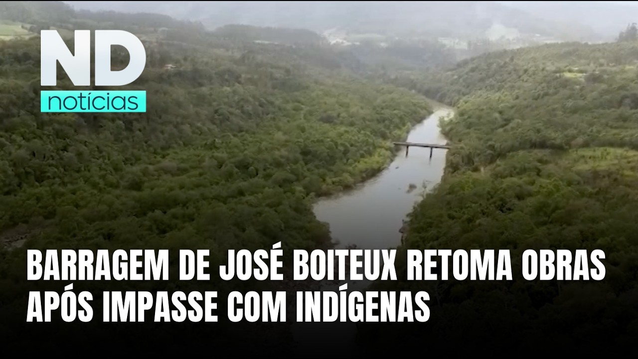 Após paralisação, obras da Barragem de José Boiteux voltam a avançar