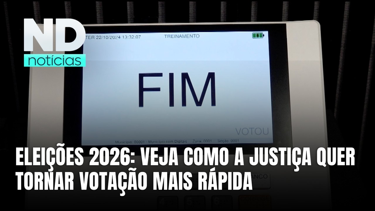 Eleições 2026 terão cinco cargos em disputa; veja como será a votação