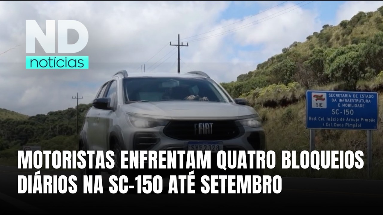 SC-150 terá quatro interdições diárias para poda de árvores no Oeste