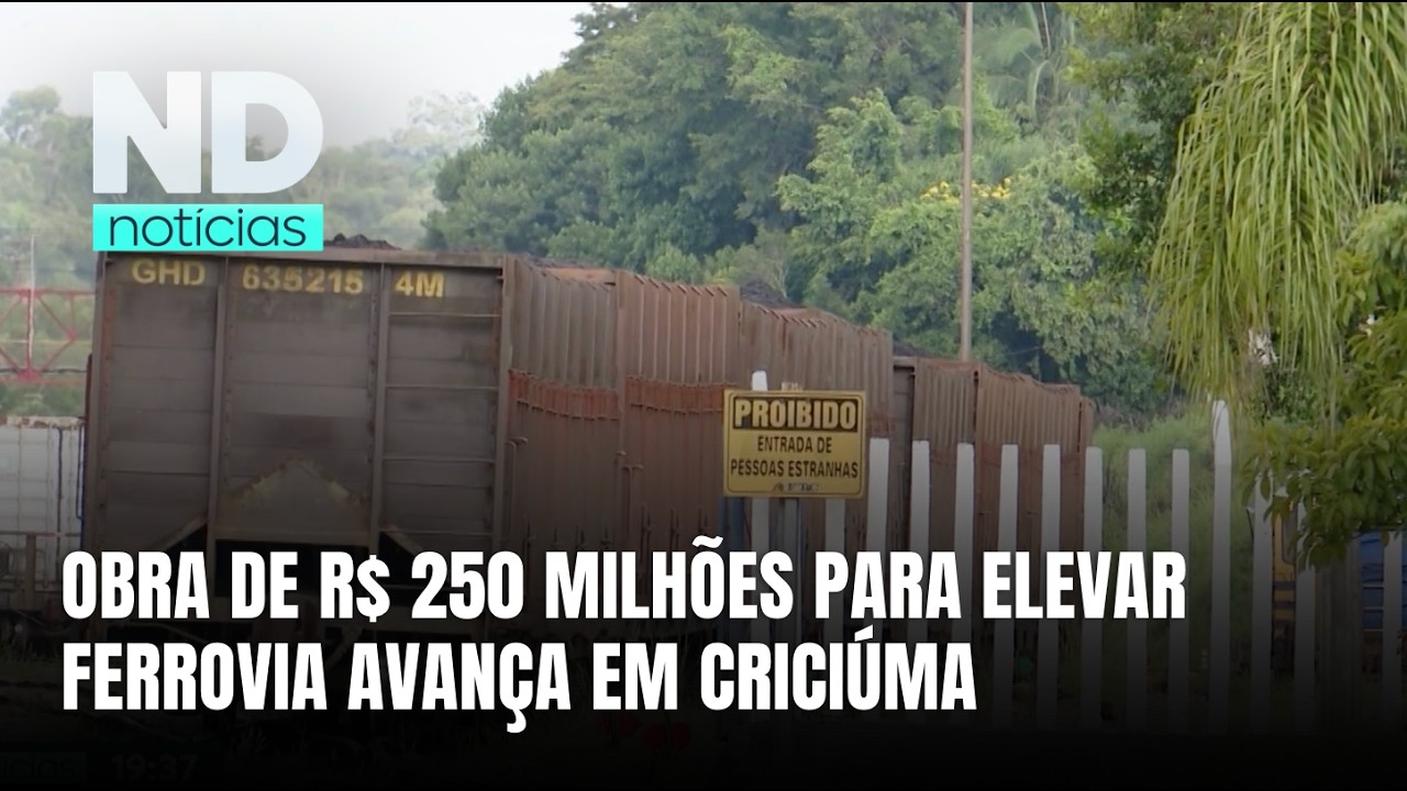 Projeto de elevação da ferrovia de Criciúma é apresentado à ANTT