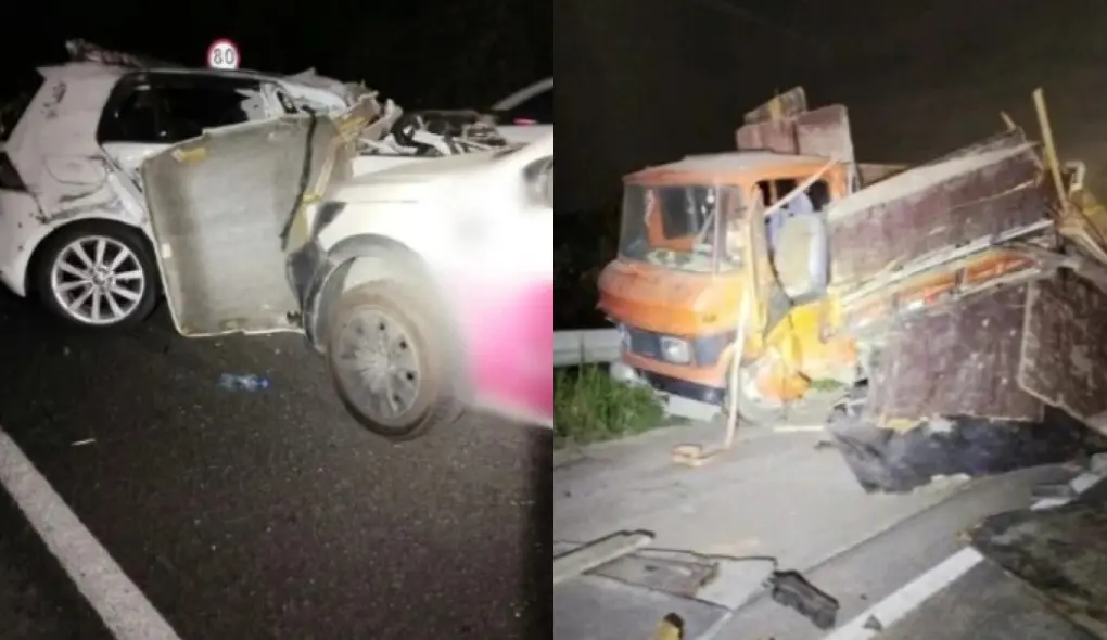 Batida entre quatro veículos deixa motorista ferido na Antônio Heil