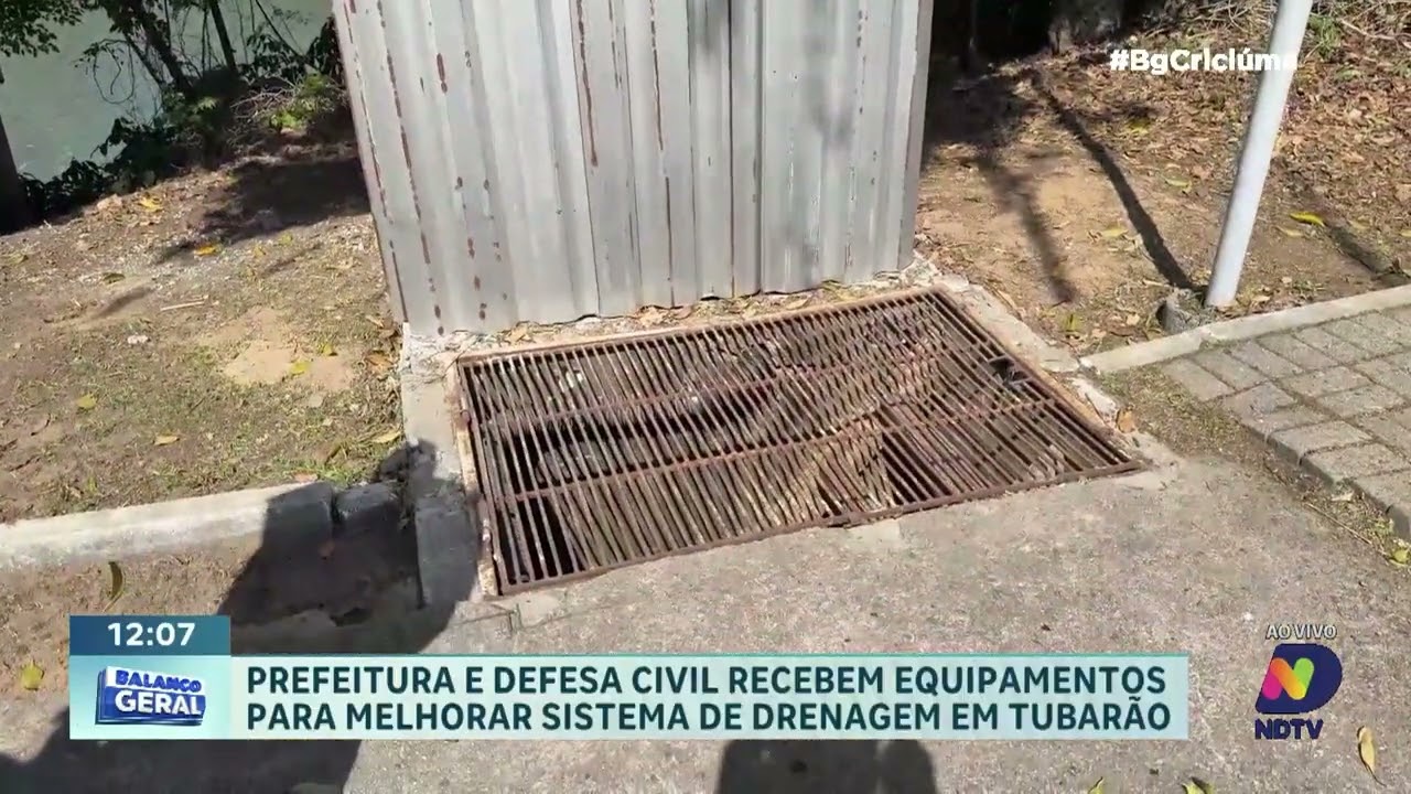 Tubarão recebe equipamentos para reforçar sistema de drenagem