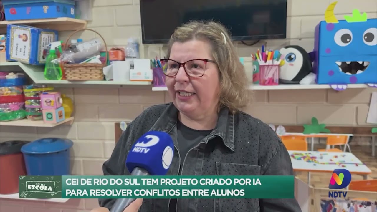 BG na Escola: creche de Rio do Sul faz projeto criado por IA para resolver conflitos entre alunos.