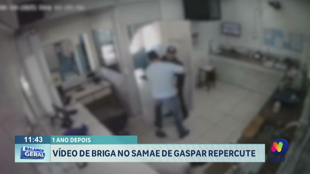 1 ano depois: vídeo de briga no Samae de Gaspar repercute.