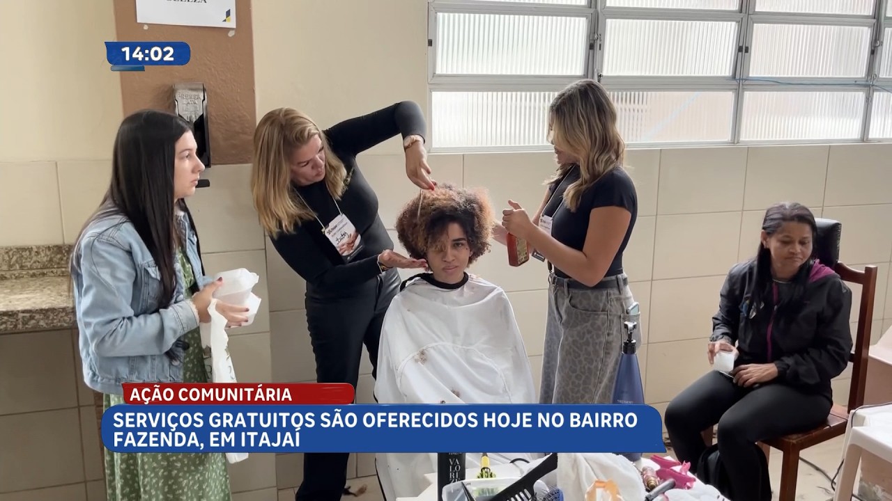 Ação comunitária oferece serviços gratuitos no bairro Fazenda, em Itajaí
