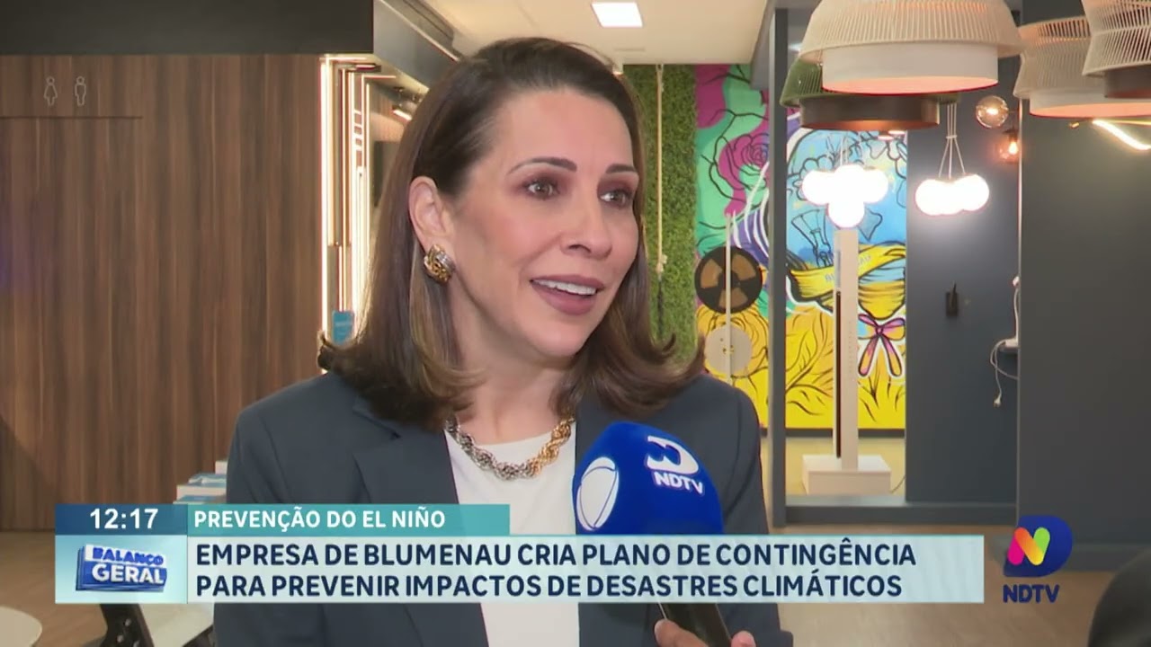 Empresa de Blumenau cria super plano de contingência para prevenir impactos de desastres climáticos