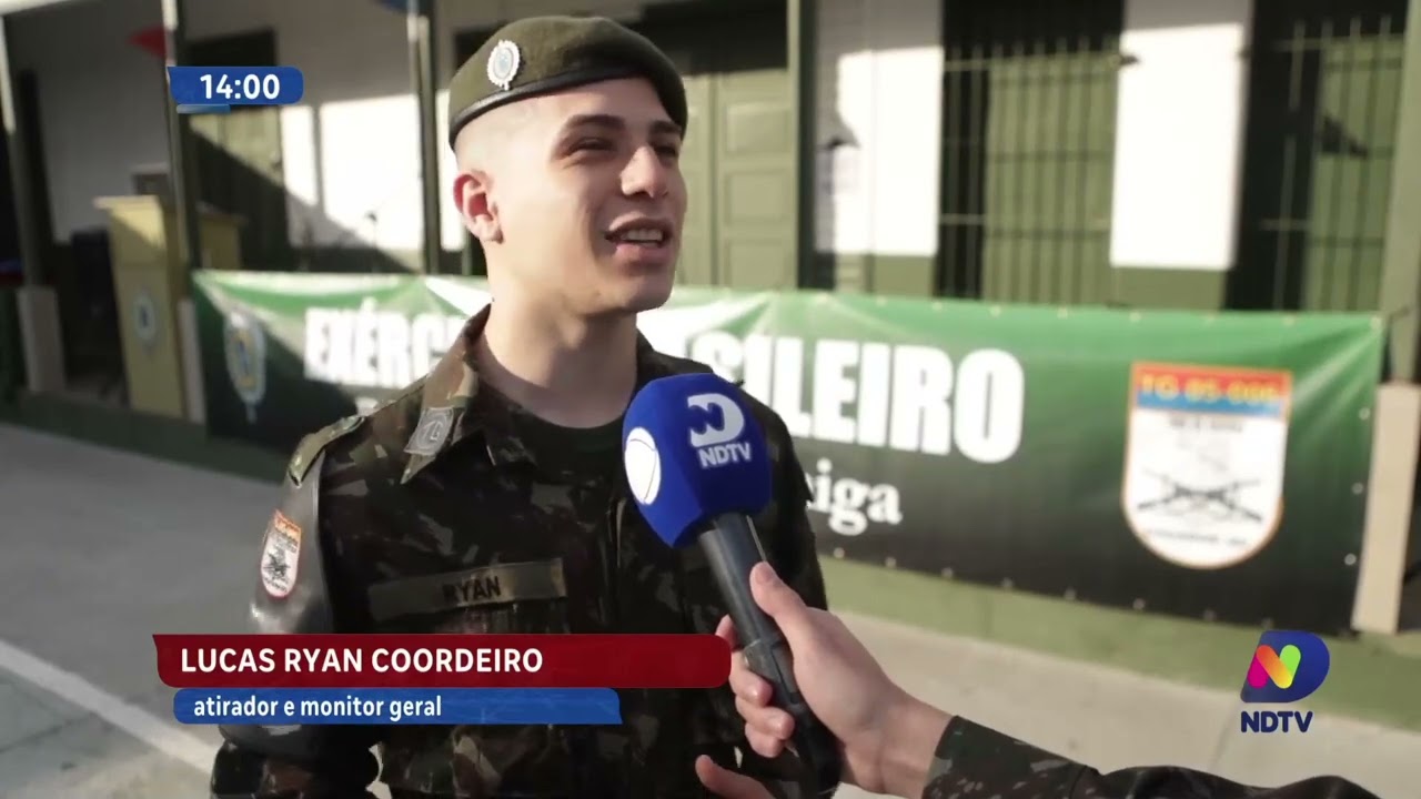 Repórter veste a farda e conhece rotina do Tiro de Guerra em Caçador